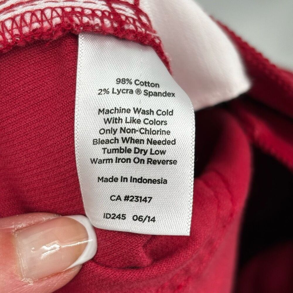 Talbots Heritage Corduroy Straight Leg Pants‎ Red Size 14 NWT - Picture 8 of 8